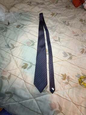 St Michael Marks & Spencer Vintage 100% Silk Geometric Chain Link Tie